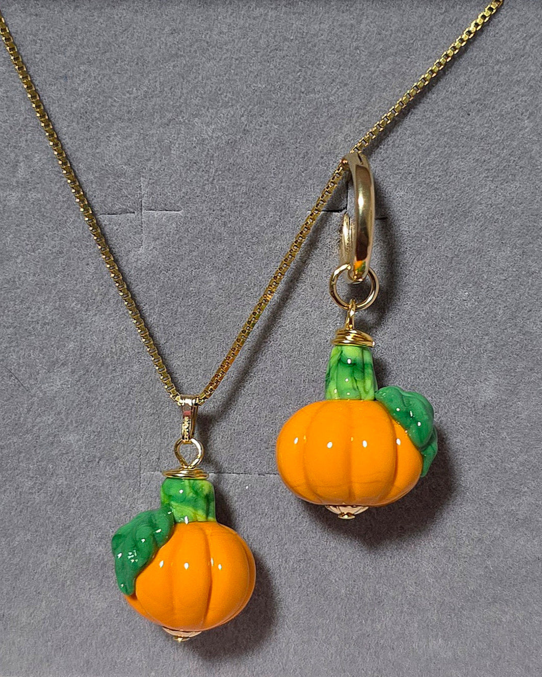 Classic Pumpkin Chain Necklace