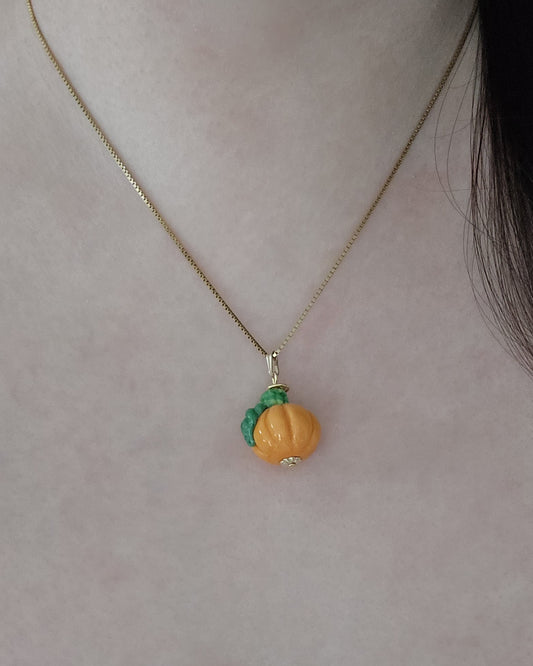 Classic Pumpkin Chain Necklace
