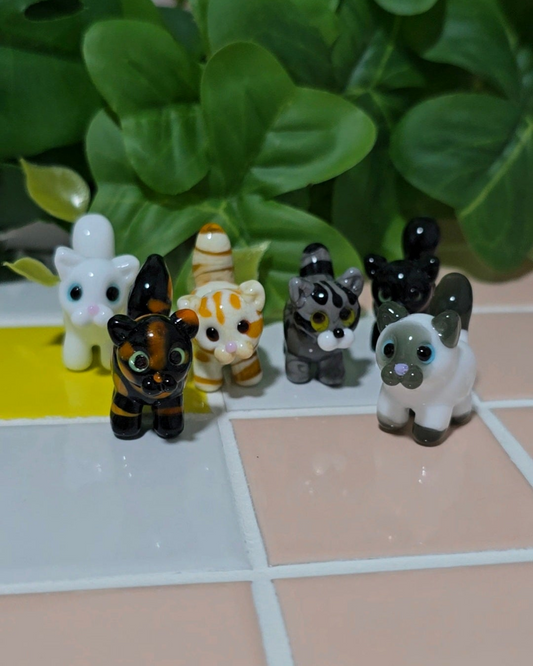 Custom Glass Cat Keychain 😺